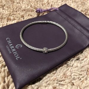 Charriol cable bracelet w diamond
